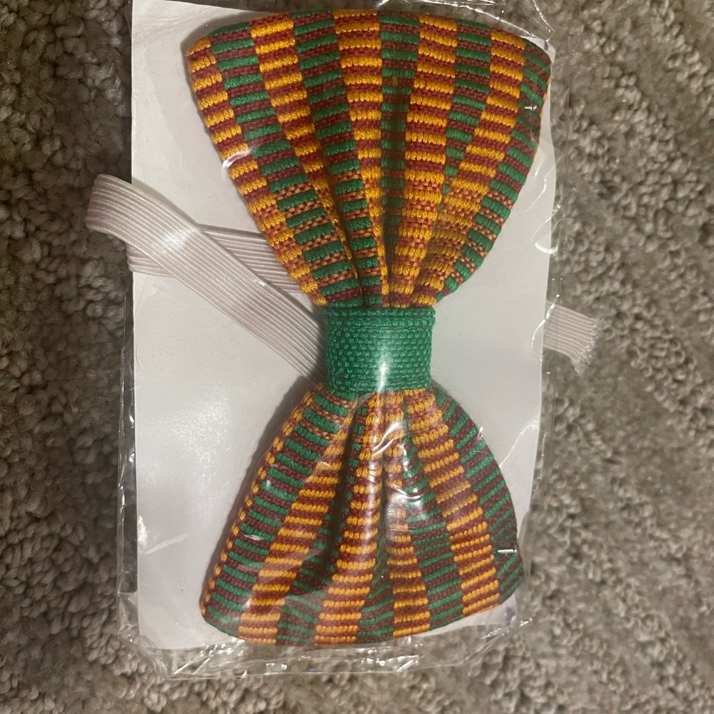 African kente bow tie.
